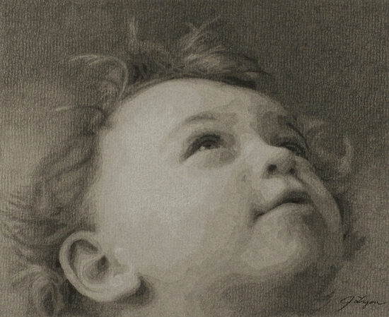 child portrait drawing by Atlanta portrait artist Jenny Lyon