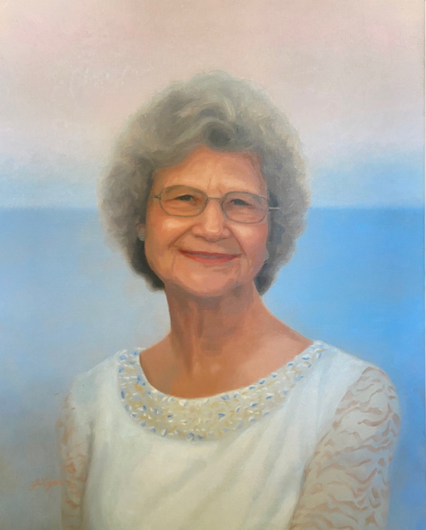 posthumous portrait oil painting by Atlanta portrait artist Jenny Lyon